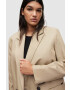 AllSaints blazer din amestec de in culoarea bej oversize neted - Pled.ro