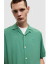 AllSaints camasa barbati culoarea verde relaxed - Pled.ro