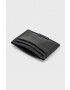 AllSaints carcasa din piele DOVE CARDHOLDER culoarea negru - Pled.ro