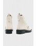 AllSaints cizme din piele intoarsa Donita Suede femei culoarea alb cu toc drept - Pled.ro