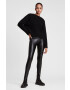 AllSaints colanti femei culoarea negru neted - Pled.ro