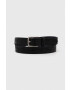 AllSaints curea de piele barbati culoarea negru - Pled.ro