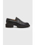 AllSaints mocasini de piele Lola Loafer femei culoarea negru cu platforma - Pled.ro