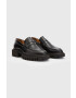 AllSaints mocasini de piele Lola Loafer femei culoarea negru cu platforma - Pled.ro