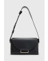 AllSaints poseta de piele Celeste culoarea negru - Pled.ro