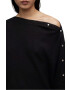 AllSaints pulover de lana RAVEN JUMPER femei culoarea negru - Pled.ro