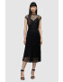 AllSaints rochie culoarea gri maxi drept - Pled.ro