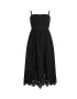 AllSaints rochie din bumbac culoarea negru midi evazati - Pled.ro