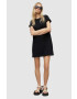 AllSaints rochie din bumbac culoarea negru mini drept - Pled.ro