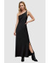 AllSaints rochie si pulover culoarea negru midi drept - Pled.ro