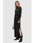 AllSaints rochie si pulover culoarea negru midi drept - Pled.ro