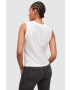 AllSaints top din bumbac culoarea alb - Pled.ro