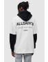 AllSaints tricou din bumbac culoarea alb cu imprimeu - Pled.ro