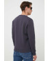 Alpha Industries bluză Basic Sweater bărbați culoarea albastru marin cu imprimeu 178302.02-Navy - Pled.ro