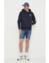 Alpha Industries bluză Space Shuttle Hoody bărbați culoarea albastru marin cu glugă cu imprimeu 178317.07-navy - Pled.ro