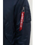 Alpha Industries geacă MA-1 bărbați culoarea albastru marin de tranziție oversize 100101.07-rep.blue - Pled.ro