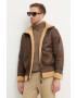 Alpha Industries geacă B3 Arctic barbati culoarea maro de tranzitie 108109.250-brown - Pled.ro