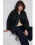 Alpha Industries geacă bomber MA-1 CORE WMN femei culoarea negru de iarna oversize 108010.03-Black - Pled.ro