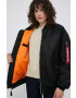 Alpha Industries geacă bomber MA-1 CORE WMN femei culoarea negru de iarna oversize 108010.03-Black - Pled.ro