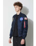 Alpha Industries geacă bomber MA-1 VF NASA barbati culoarea albastru marin de tranzitie 166107.07-rep.blue - Pled.ro