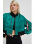 Alpha Industries geaca MA-1 BOXY WMN femei culoarea verde de tranzitie - Pled.ro