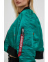 Alpha Industries geaca MA-1 BOXY WMN femei culoarea verde de tranzitie - Pled.ro