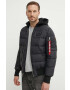 Alpha Industries geacă MA-1 ZH Back Print Puffer FD barbati culoarea negru de iarna 118107.03-black - Pled.ro