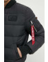 Alpha Industries geacă MA-1 ZH Back Print Puffer FD barbati culoarea negru de iarna 118107.03-black - Pled.ro