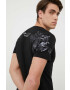 Alpha Industries tricou din bumbac Basic T-Shirt Foil Print culoarea negru cu imprimeu 100501FP.365-BlackGold - Pled.ro