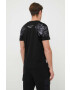 Alpha Industries tricou din bumbac Basic T-Shirt Foil Print culoarea negru cu imprimeu 100501FP.365-BlackGold - Pled.ro