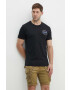 Alpha Industries tricou din bumbac Space Shuttle T culoarea negru cu imprimeu 176507.556 - Pled.ro