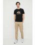 Alpha Industries tricou din bumbac Basic T-Shirt Foil Print culoarea negru cu imprimeu 100501FP.583-BlackGold - Pled.ro