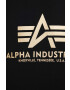 Alpha Industries tricou din bumbac Basic T-Shirt Foil Print culoarea negru cu imprimeu 100501FP.583-BlackGold - Pled.ro