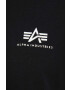 Alpha Industries tricou din bumbac Basic T Small Logo culoarea negru cu imprimeu 188505.03-Black - Pled.ro