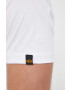 Alpha Industries tricou din bumbac Basic T-Shirt culoarea alb cu imprimeu 100501.09-White - Pled.ro