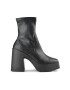 Altercore Botine Victoria femei culoarea negru cu toc drept - Pled.ro