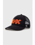 American Needle sapca ACDC culoarea negru cu imprimeu - Pled.ro