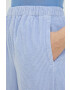 American Vintage pantaloni de catifea cord femei drept high waist - Pled.ro