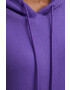 Answear Lab bluza femei culoarea violet cu glugă neted - Pled.ro