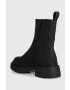 Answear Lab botine femei culoarea negru cu toc plat - Pled.ro