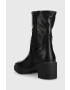 Answear Lab botine femei culoarea negru cu toc plat - Pled.ro