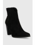 Answear Lab botine femei culoarea negru cu toc drept - Pled.ro