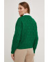 Answear Lab cardigan femei culoarea verde călduros - Pled.ro