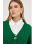 Answear Lab cardigan femei culoarea verde călduros - Pled.ro