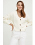 Answear Lab cardigan de lana femei culoarea bej light - Pled.ro