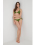 Answear Lab costum de baie culoarea verde cupa usor rigidizata - Pled.ro