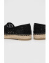 Answear Lab espadrile culoarea negru cu platforma - Pled.ro