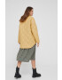 Answear Lab geaca femei culoarea bej de tranzitie oversize - Pled.ro