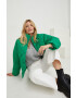 Answear Lab geaca femei culoarea verde de iarna oversize - Pled.ro