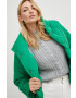 Answear Lab geaca femei culoarea verde de iarna oversize - Pled.ro